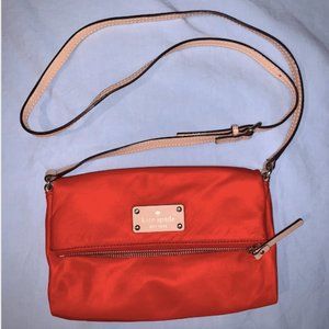 NEW Kate Spade Red Nylon Crossbody Purse